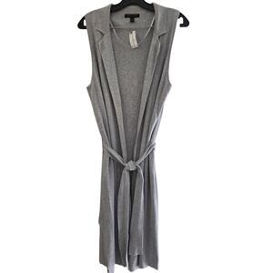 Banana Republic cotton rayon belted sweater duster vest S